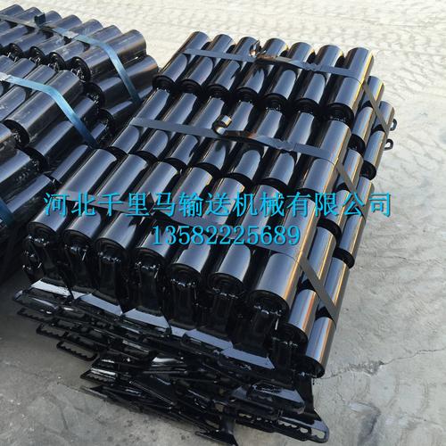 煤礦井下緩沖三連串托輥 防塵防水輸送設(shè)備配件解析